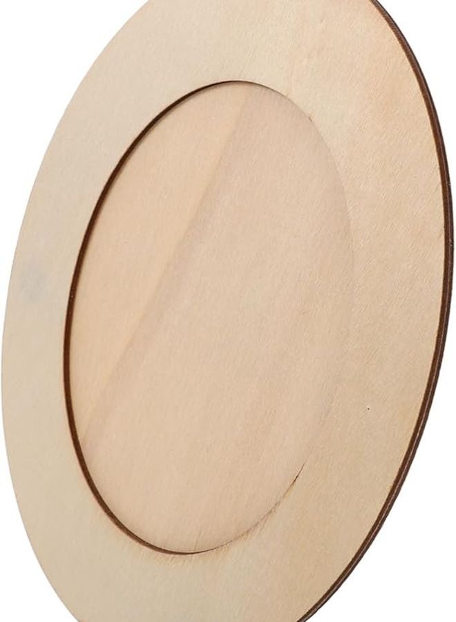 Unfinished Oval Wood Photo Frames 4x6 Inch for Crafts Painting and Decorating - Image 1